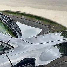 black car hood