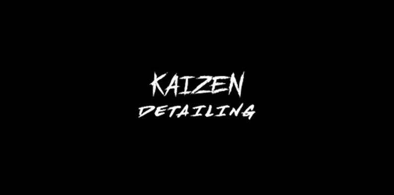 kaizen detailing logo in black background